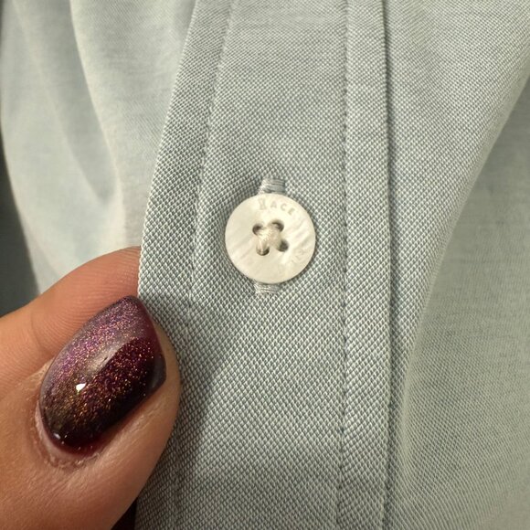 Kit + Ace Blue Performance Lightweight Long Sleeve Button Shirt Mens Large - Picture 3 of 6